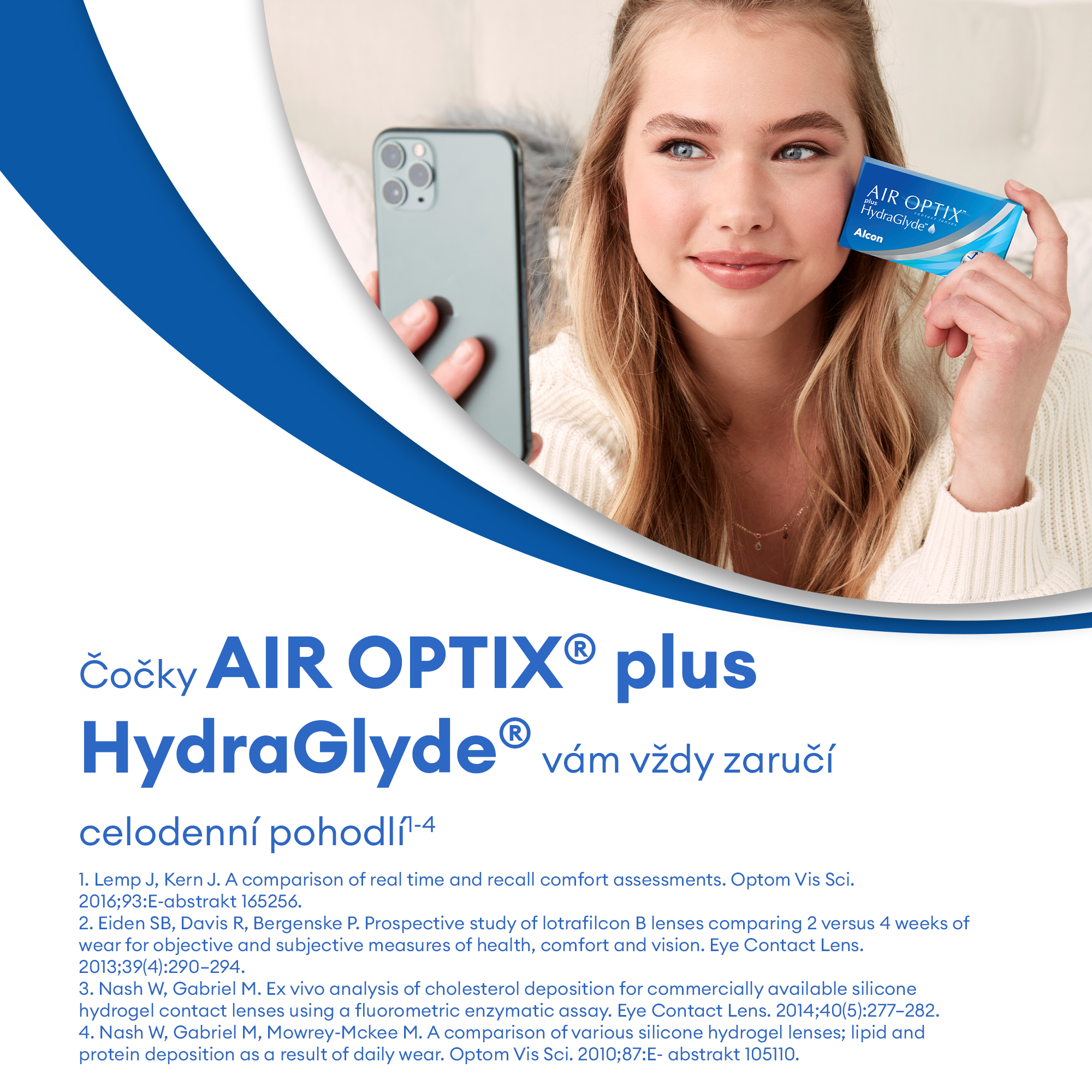 AIR OPTIX plus HydraGlyde