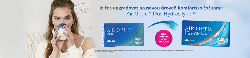 Přechod na čočky Air Optix plus HydraGlyde