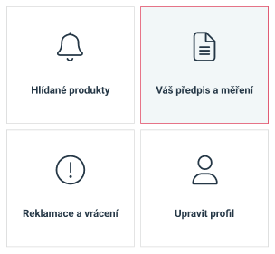 Slevový voucher za nahrání předpisu na brýle