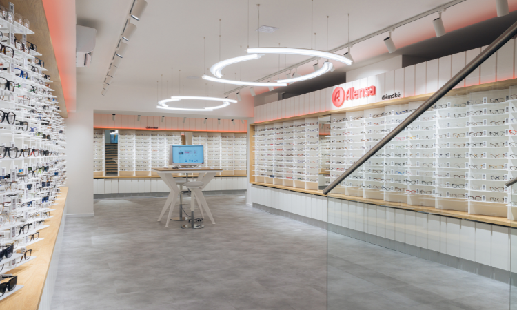 Interiér optika Masarykova