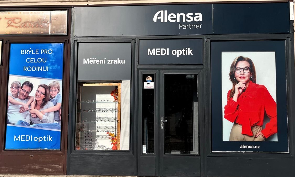 Exteriér optiky Vysoké Mýto