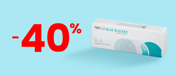 Kontaktní čočky TOPVUE Blue Blocker