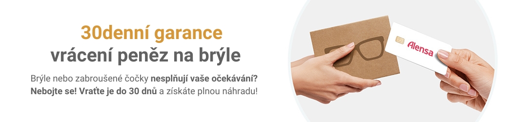 30denní garance vrácení peněz na brýle