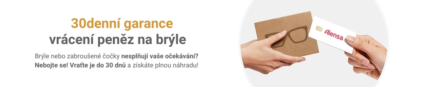 30denní garance vrácení peněz na brýle