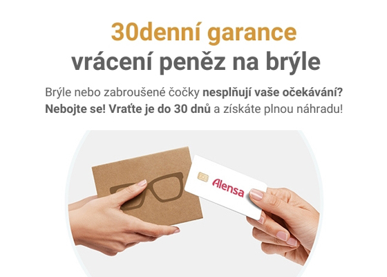 30denní garance vrácení peněz na brýle