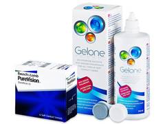 PureVision (6 čoček) + roztok Gelone 360 ml