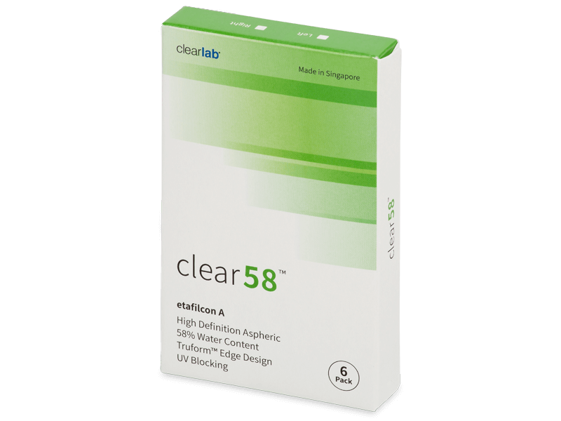 Clear 58 (6 čoček)