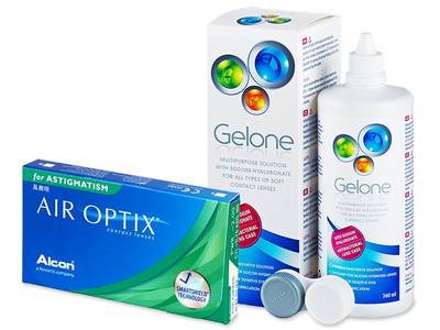 Air Optix for Astigmatism (6 čoček) + roztok Gelone 360ml