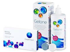 Biofinity Multifocal (3 čočky) + roztok Gelone 360ml