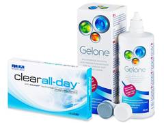 Clear All-Day (6 čoček) + roztok Gelone 360 ml