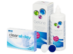 Clear All-Day (6 čoček) + roztok Gelone 360 ml