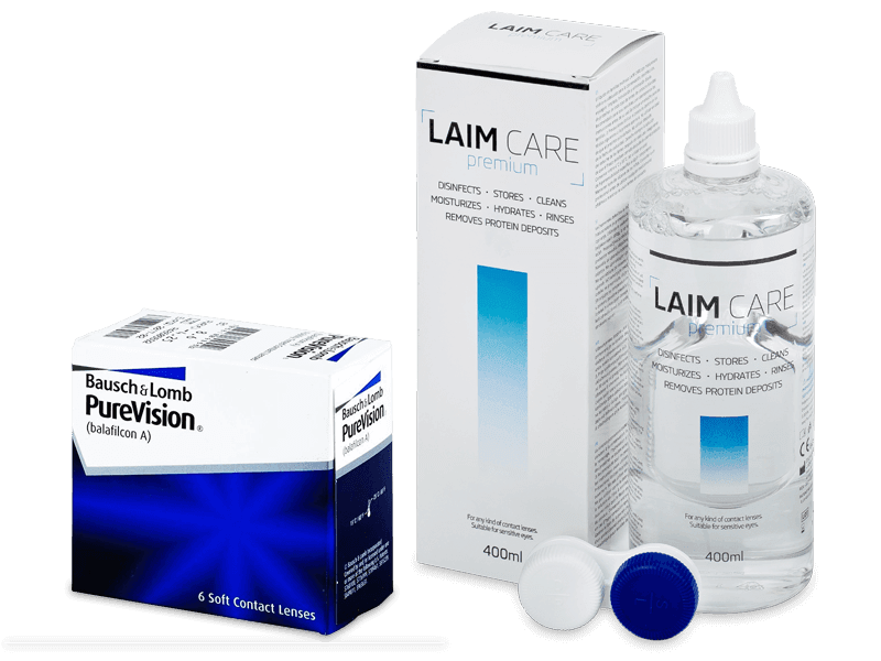 PureVision (6 čoček) + roztok Laim Care 400 ml