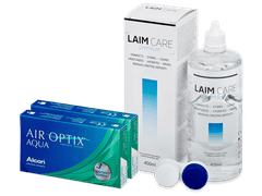 Air Optix Aqua (2x 3 čočky) + roztok Laim Care 400 ml