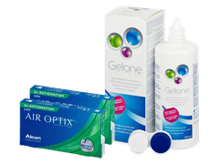 Air Optix for Astigmatism (2x3 čočky) + roztok Gelone 360 ml