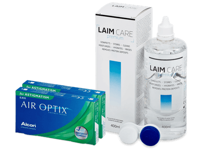 Air Optix for Astigmatism (2x3 čočky) + roztok Laim Care 400ml