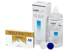 Frequency 55 Aspheric (6 čoček) + roztok Laim Care 400ml