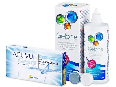 Acuvue Oasys for Astigmatism (6 čoček) + roztok Gelone 360ml