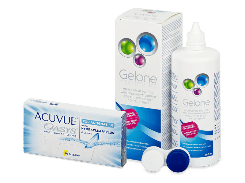 Acuvue Oasys for Astigmatism (6 čoček) + roztok Gelone 360 ml