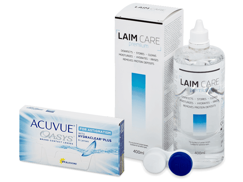 Acuvue Oasys for Astigmatism (6 čoček) + roztok Laim Care 400 ml