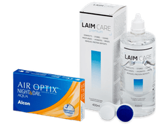 Air Optix Night and Day Aqua (6 čoček) + roztok Laim Care 400 ml