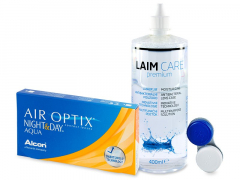 Air Optix Night and Day Aqua (6 čoček) + roztok Laim Care 400ml