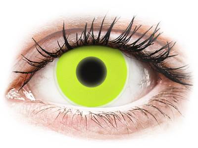 ColourVUE Crazy Glow Yellow - nedioptrické