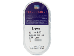 TopVue Color - Brown - dioptrické (2 čočky)