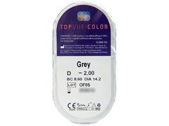 TopVue Color - Grey - dioptrické (2 čočky)