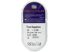 TopVue Color - True Sapphire - dioptrické (2 čočky)