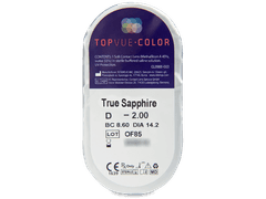 TopVue Color - True Sapphire - dioptrické (2 čočky)