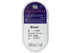 TopVue Color - Brown - nedioptrické (2 čočky)