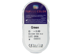 TopVue Color - Green - nedioptrické (2 čočky)