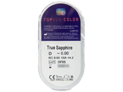 TopVue Color - True Sapphire - nedioptrické (2 čočky)