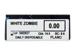 ColourVUE Crazy Lens - White Zombie - nedioptrické jednodenní (2 čočky)