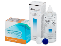 PureVision 2 for Astigmatism (6 čoček) + roztok Laim Care 400ml