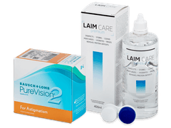 PureVision 2 for Astigmatism (6 čoček) + roztok Laim Care 400ml