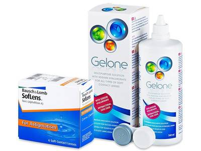 SofLens Toric (6 čoček) + roztok Gelone 360 ml