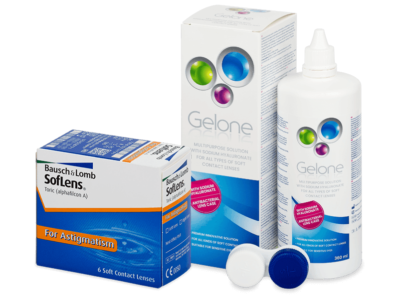 SofLens Toric (6 čoček) + roztok Gelone 360 ml