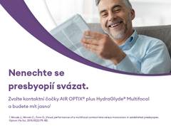 Air Optix plus HydraGlyde Multifocal (3 čočky)