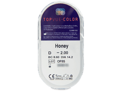 TopVue Color - Honey - dioptrické (2 čočky)