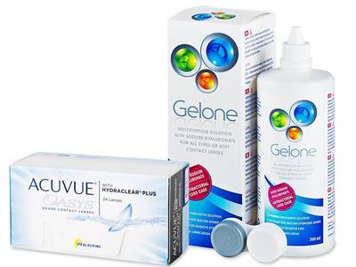 Acuvue Oasys (24 čoček) + roztok Gelone 360 ml