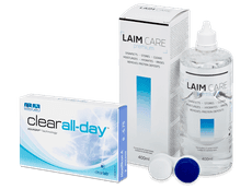 Clear All-Day (6 čoček) + roztok Laim Care 400 ml