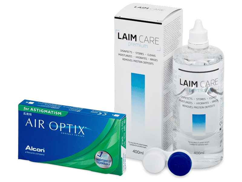 Air Optix for Astigmatism (6 čoček) + roztok Laim Care 400 ml