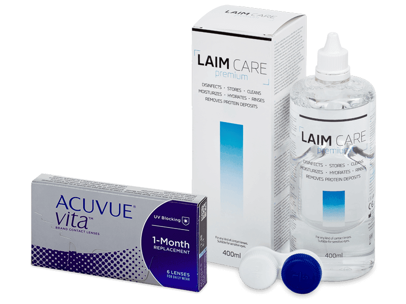 Acuvue Vita (6 čoček) + roztok Laim Care 400 ml
