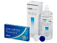Air Optix plus HydraGlyde (6 čoček) + roztok Laim-Care 400 ml