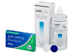 Air Optix plus HydraGlyde for Astigmatism (3 čočky) + roztok Laim-Care 400 ml