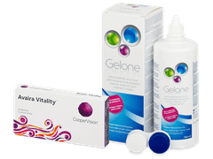 Avaira Vitality (3 čočky) + roztok Gelone 360 ml