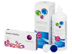 Avaira Vitality (6 čoček) + roztok Gelone 360 ml