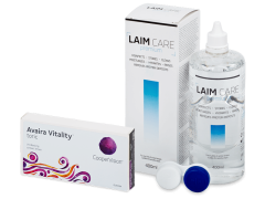Avaira Vitality Toric (3 čočky) + roztok Laim-Care 400 ml