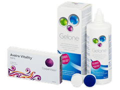 Avaira Vitality Toric (6 čoček) + roztok Gelone 360 ml